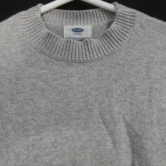 OLD NAVY | xs - extra small (5) | Grey Crewneck Sweater Ribbed Neckline & Cuffs - Picture 4 of 14